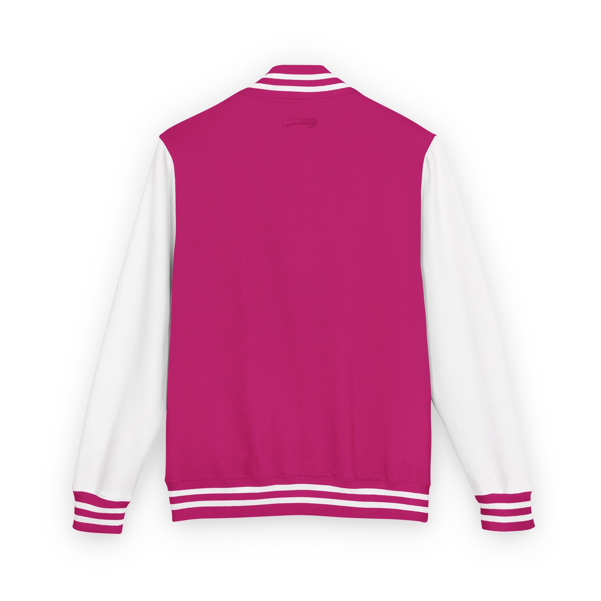 Letterman Jacket — Retro "On Air" Radio Varsity Jacket (Red & White)