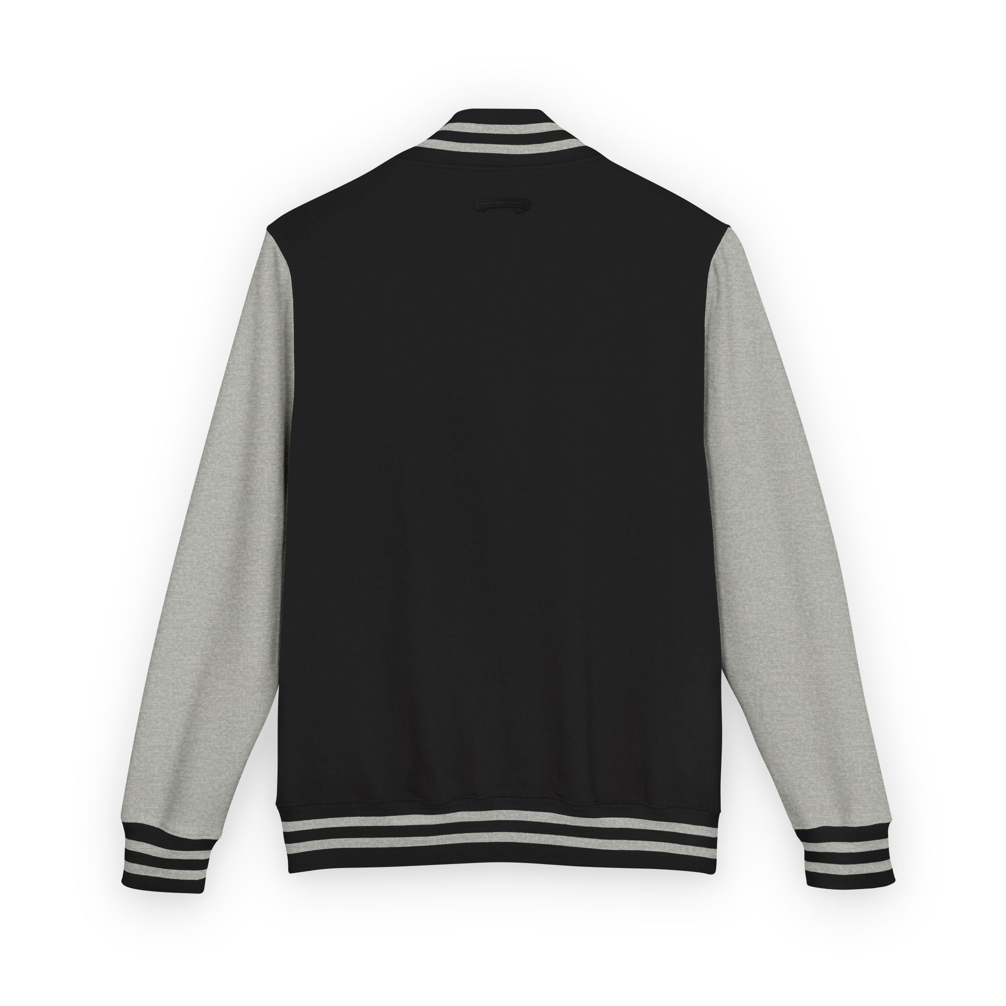 Letterman Jacket — Retro "On Air" Radio Varsity Jacket (Red & White)