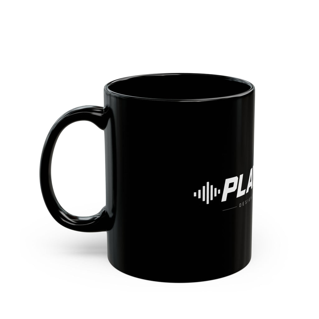 Play Loud Black Coffee Mug – 11oz/15oz Music Lover Gift