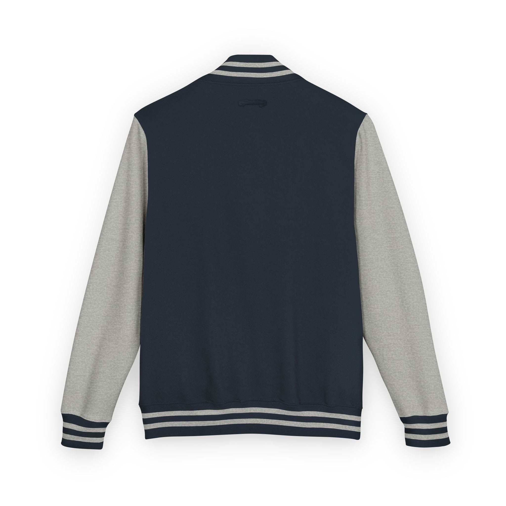 Letterman Jacket — Retro "On Air" Radio Varsity Jacket (Red & White)