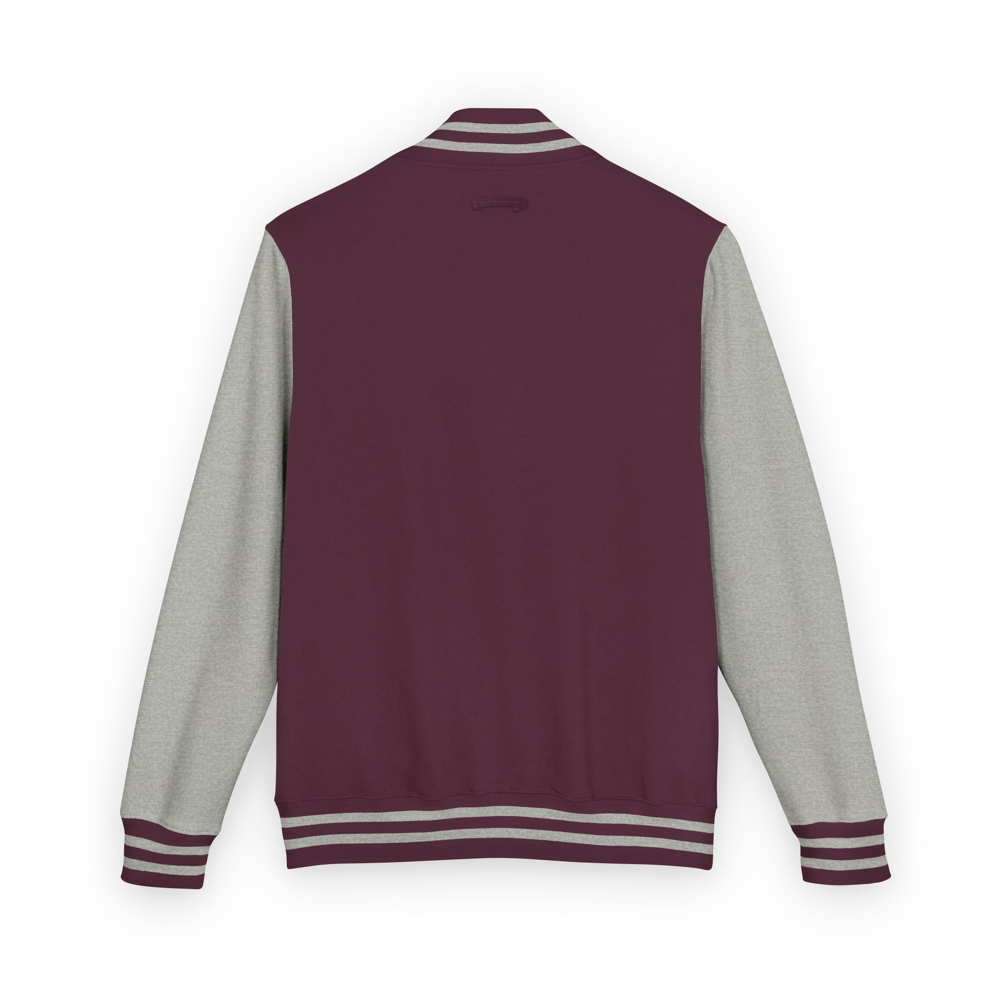 Letterman Jacket — Retro "On Air" Radio Varsity Jacket (Red & White)