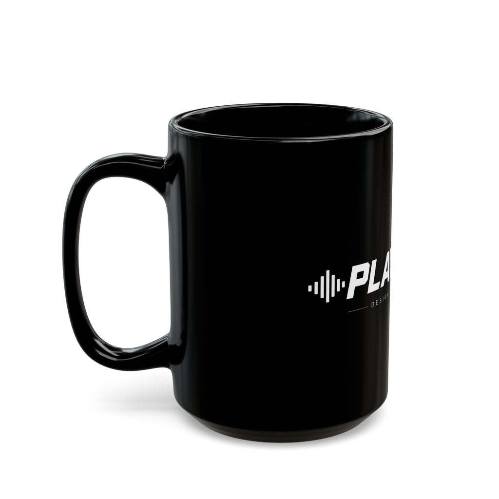 Play Loud Black Coffee Mug – 11oz/15oz Music Lover Gift