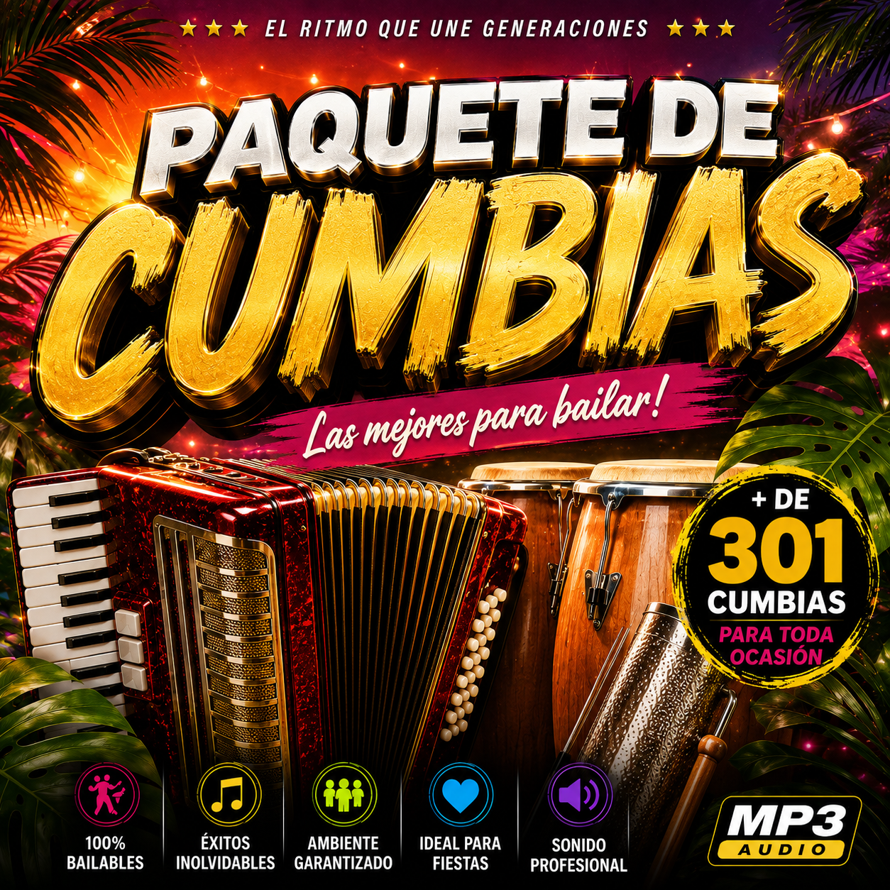 🔥 301 Cumbias listas para tus sets