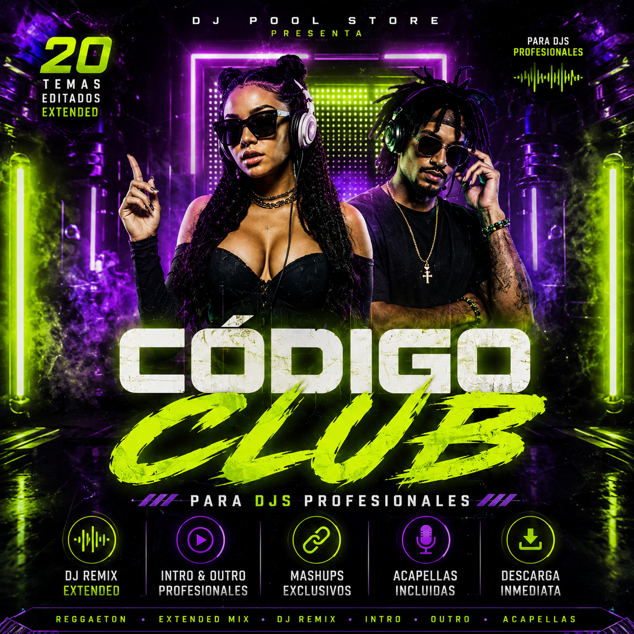 Código Club – 20 Temas Editados Extended para DJs